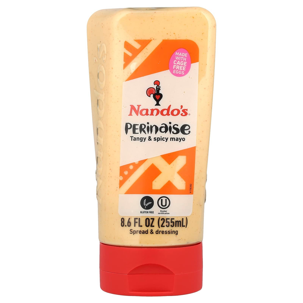 NANDO'S, Perinaise, пикантный и пряный майонез, средний вкус, 255 мл (8,6 жидк. Унции)
