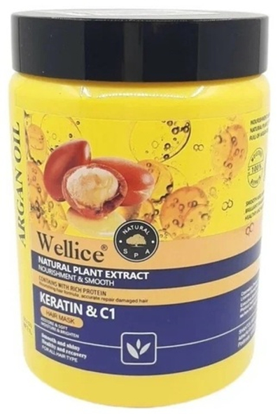 Wellice масло для волос 2в1 КЕРАТИН и КОЛЛАГЕН 120 мл.