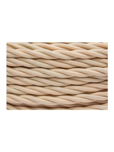 Провод ретро 2х1.5 матов. зол./песочн. (уп.50м) Bironi B1-424-719-50