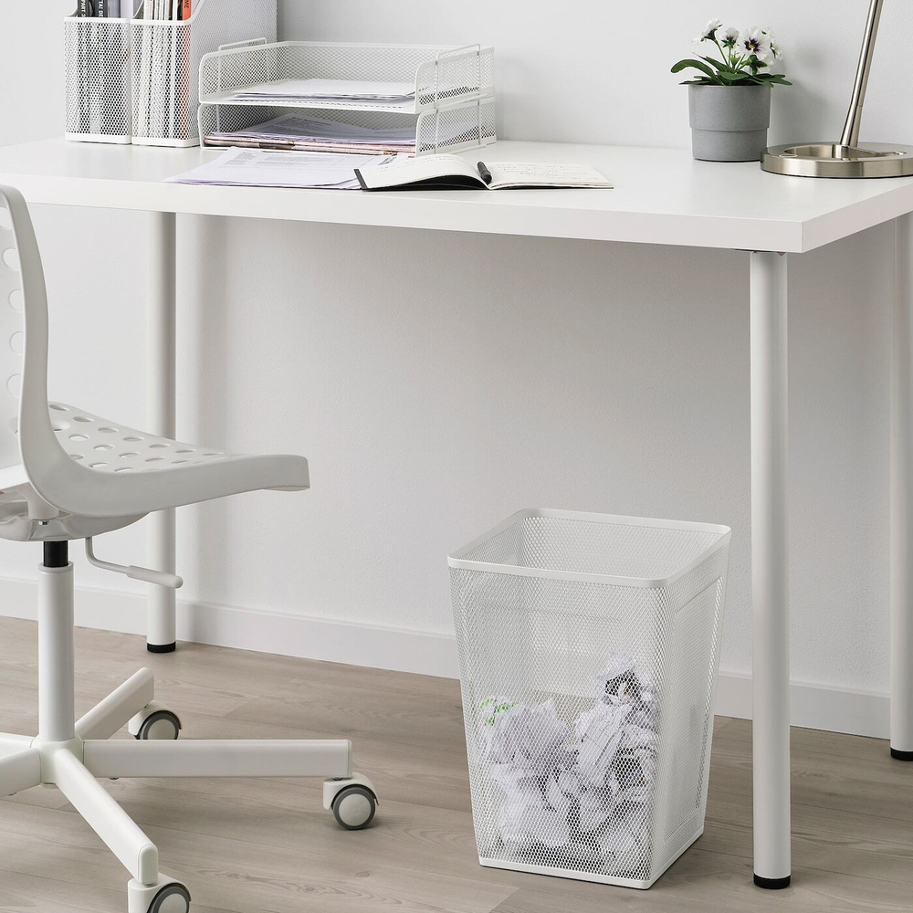 IKEA DRÖNJÖNS  (ИКЕА ДРÖНЙÖНС)  -  Корзина для мусора, белая