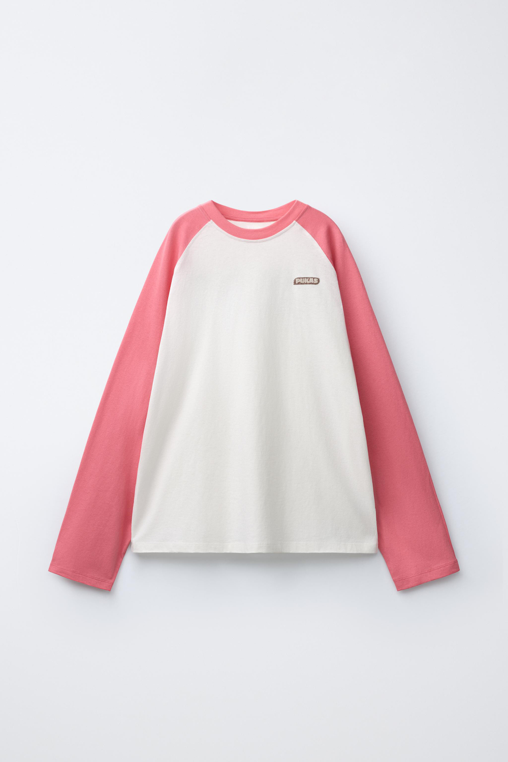 ZARA X PUKAS ФУТБОЛКА С РУКАВАМИ РЕГЛАН PUKAS SURF, РОЗОВЫЙ/БЕЛЫЙ