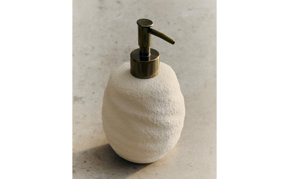 Zara Home дозатор для жидкого мыла, керамика, экрю