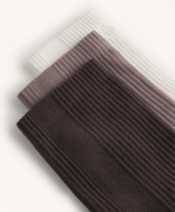 OYSHO Три пары пары спортивных носков Classic из смесового полиамида, коричневый