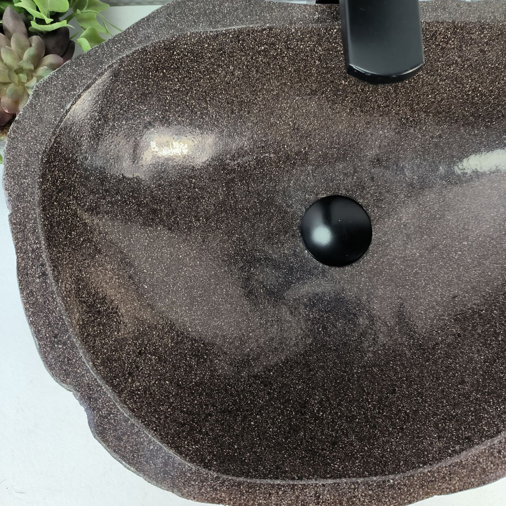 Раковина из речного камня RS-65568 53*37*15 0857