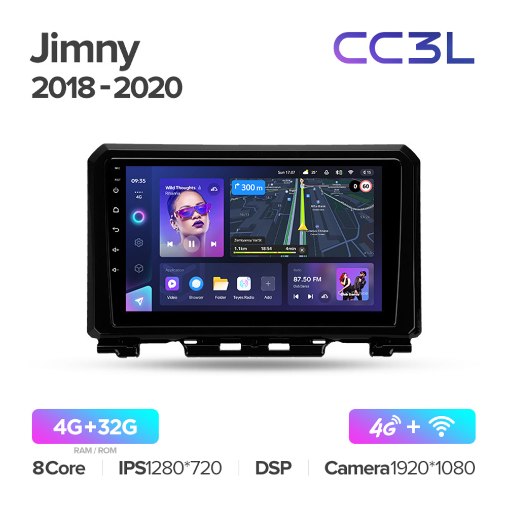 Teyes CC3L 9"для Suzuki Jimny 2018-2020