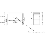 Тумба Armadi Art Valessi 120см 837-120-A glossy, АНТРАЦИТ глянец