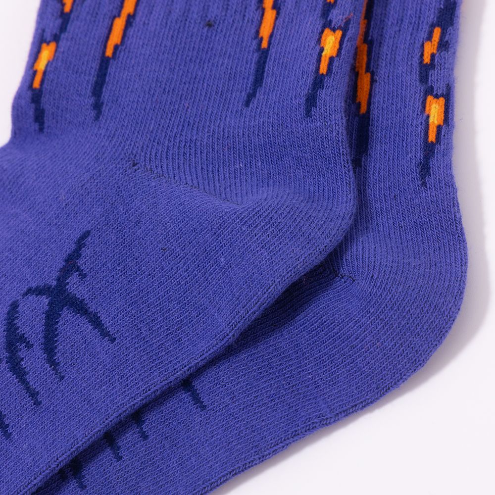 Носки YMKASHIX HELLCOME FIREDISE FIRE Фиолетовые