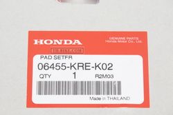06455-KRE-K01, (06455-KRE-K02). PAD SET, FR. Brake Pads Front Honda PCX125-150 2018-2020