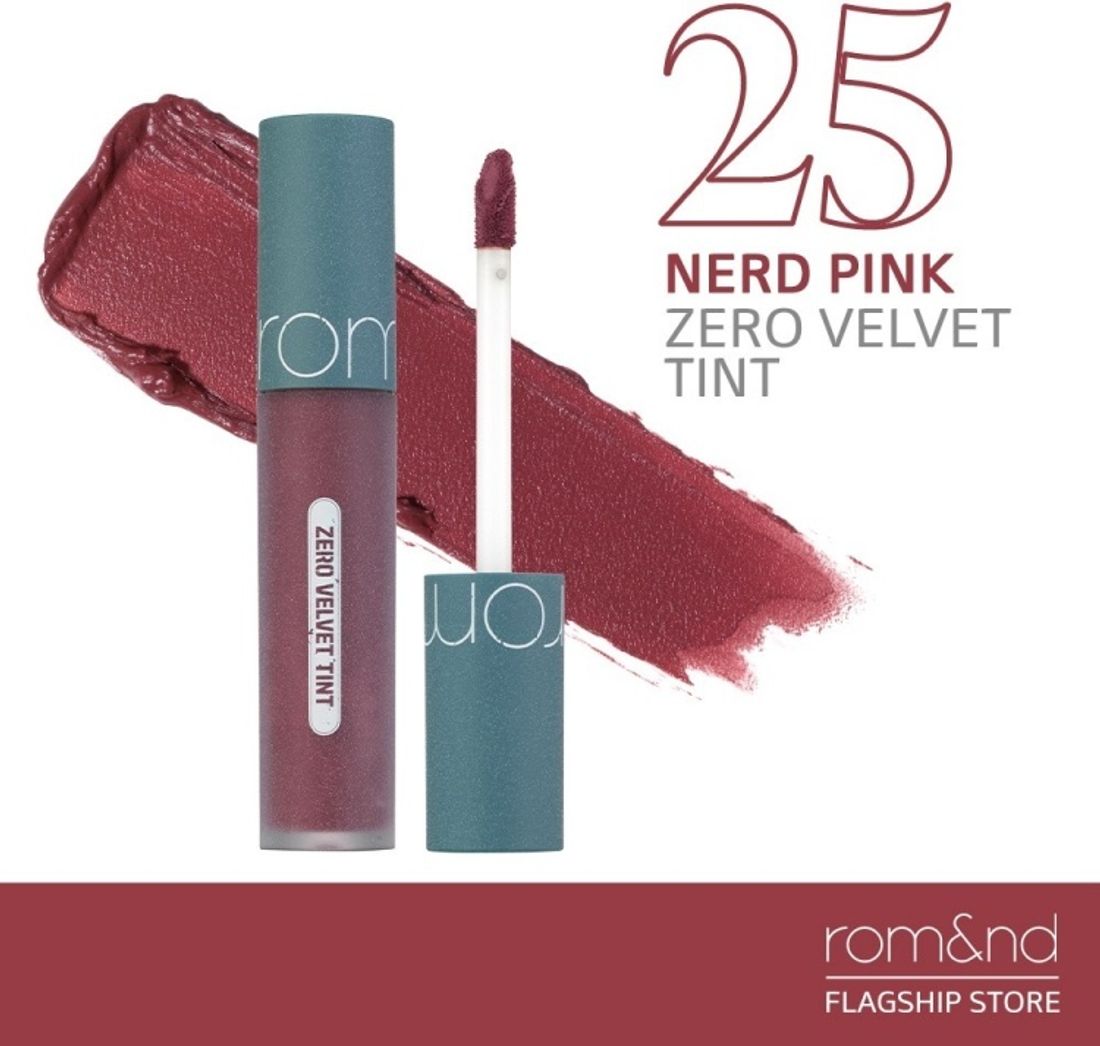 Бархатный тинт для губ Rom&nd Zero Velvet Tint 25 Nerd Pink