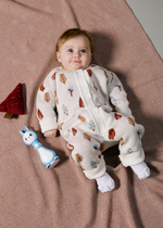 Комбинезон вязаный (деревья)