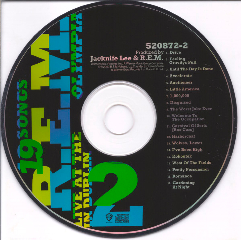 R.E.M. / Live At The Olympia In Dublin 39 Songs (2CD+DVD)
