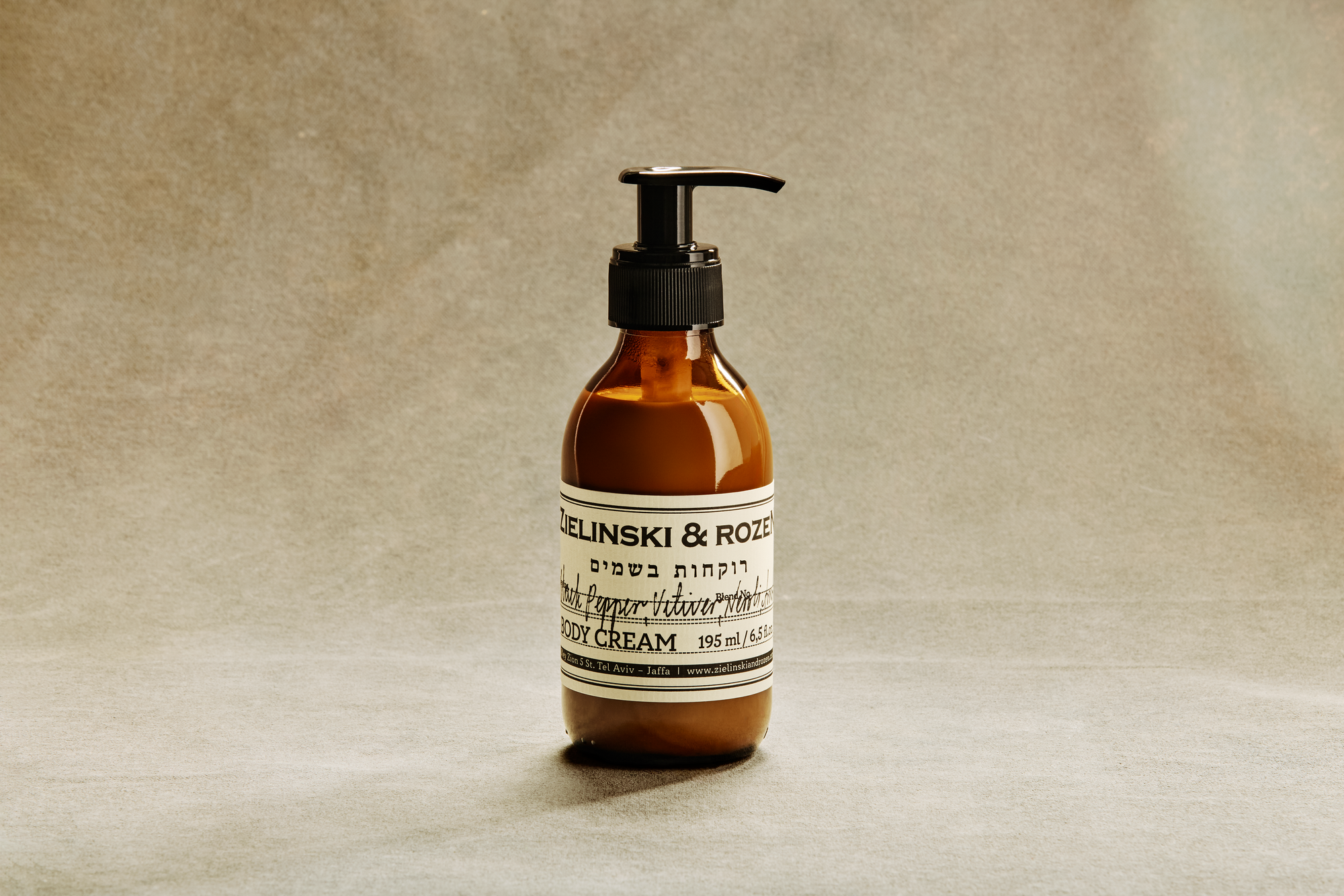 Крем для тела Черный перец, Ветивер, Нероли, Амбра