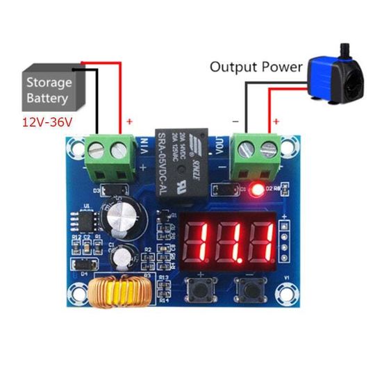 Модуль контроля заряда аккумуляторов XH-M609 12-36V