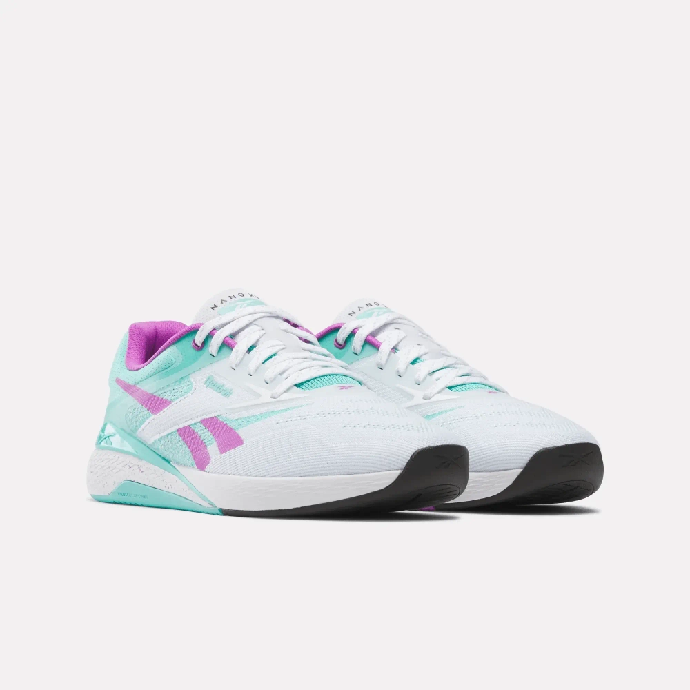 Кроссовки мужские Reebok Nano X5 (Бело-Зеленые)