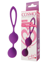 Вагинальные шарики Cosmo фиолетовые 17 см
