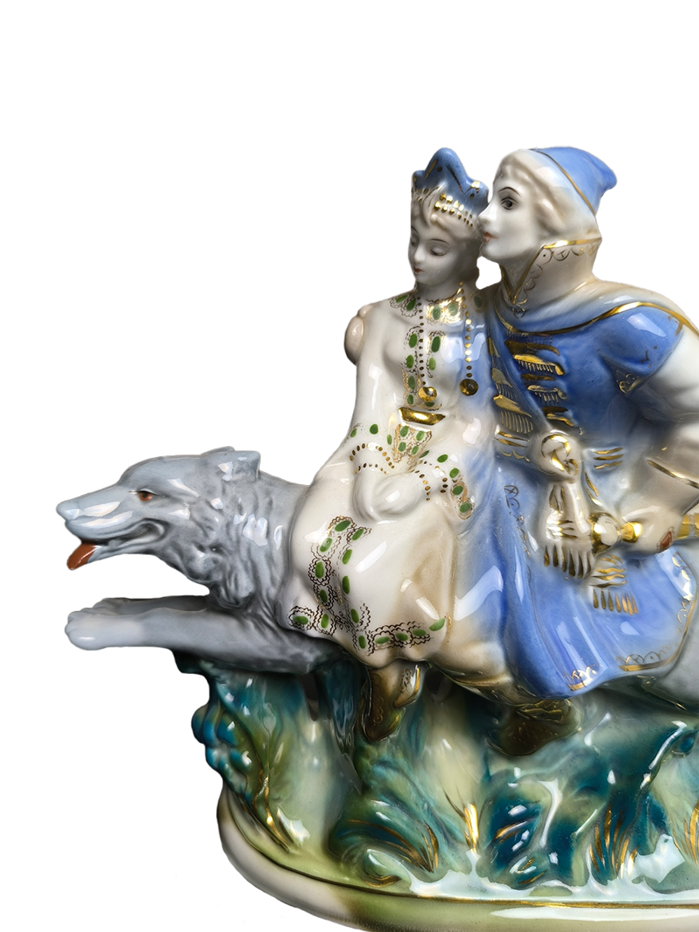 Статуэтка "Иван-царевич и Елена Прекрасная на сером волке"