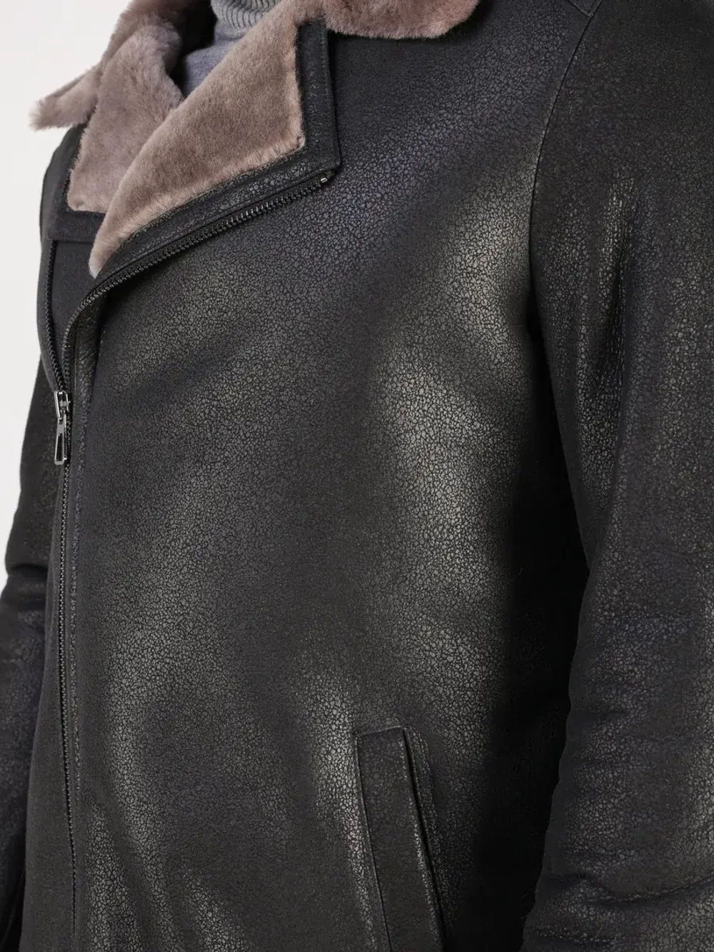 Дубленка зимняя натуральная куртка косуха