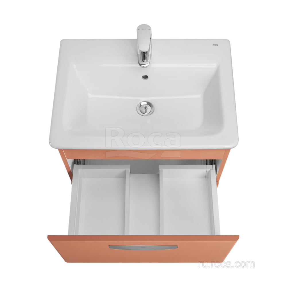 Тумба под раковину Roca The Gap Original 60 2 ящика, терракота, ZRU9307837