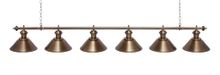 Светильник Fortuna Toscana Bronze Antique 6 плафонов