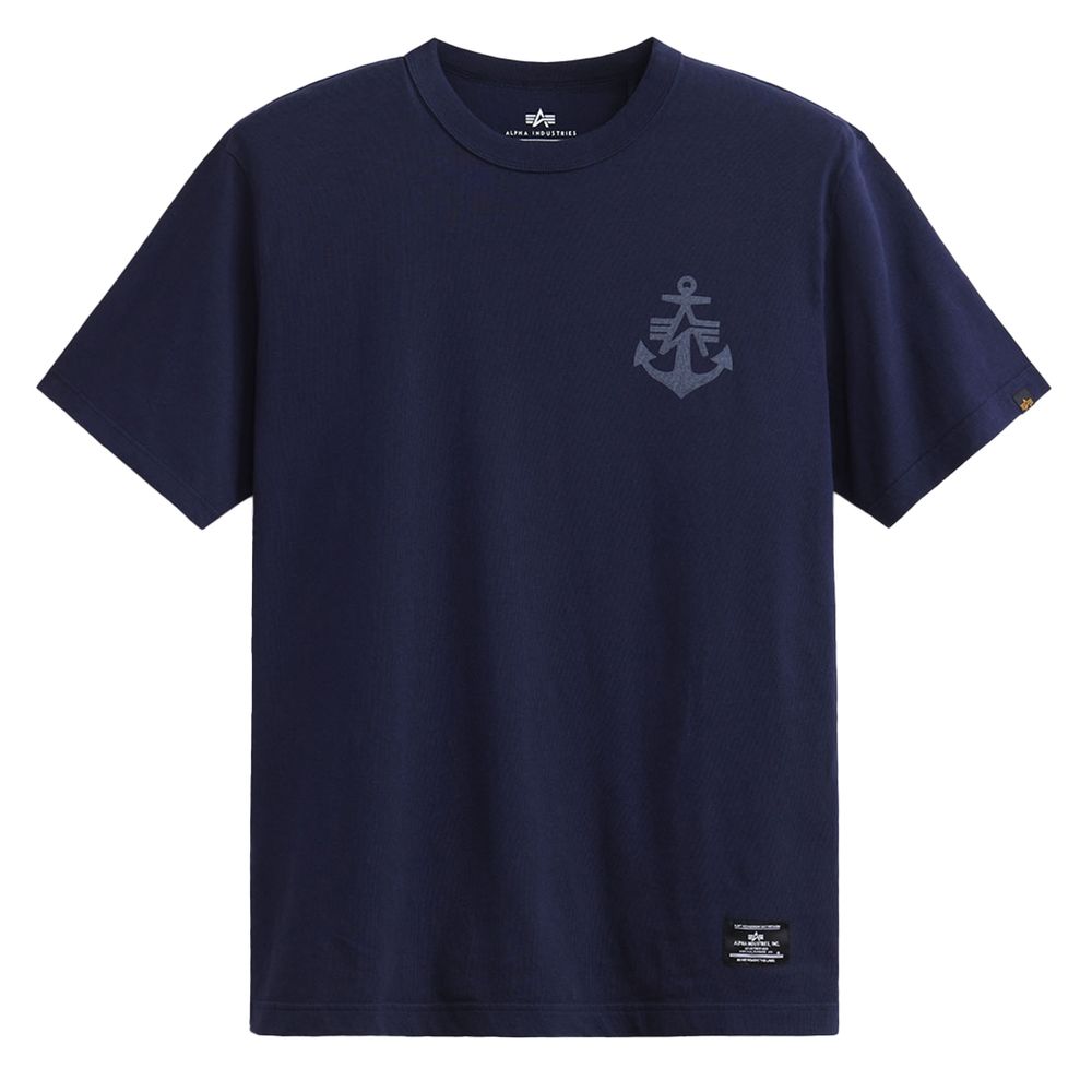 Футболка Alpha Industries Alpha Anchor Print Tee Синия