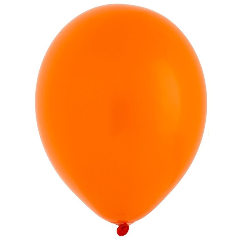 Воздушные шары Весёлая Затея, пастель оранжевый, 50 шт. размер 10&quot; #1102-1560