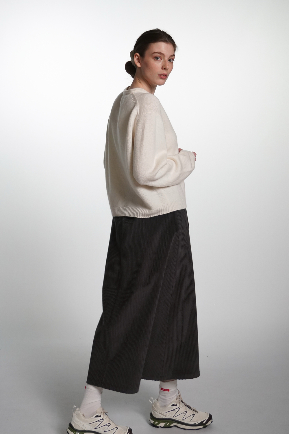 Кардиган из кашемира с мериносом молочного цвета