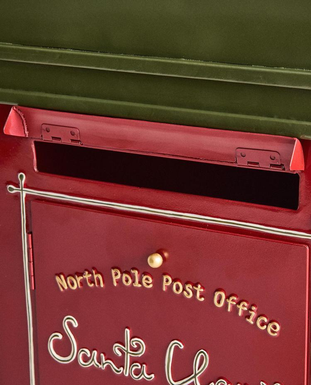 ZARA HOME РОЖДЕСТВЕНСКИЙ ПОЧТОВЫЙ ЯЩИК ДЛЯ ПИСЕМ ДЕДА МОРОЗА, КРАСНЫЙ