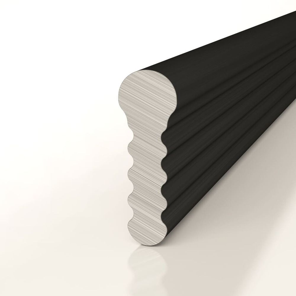 Теневой профиль разделительный анодированный черный, 3000x3x8,5 мм