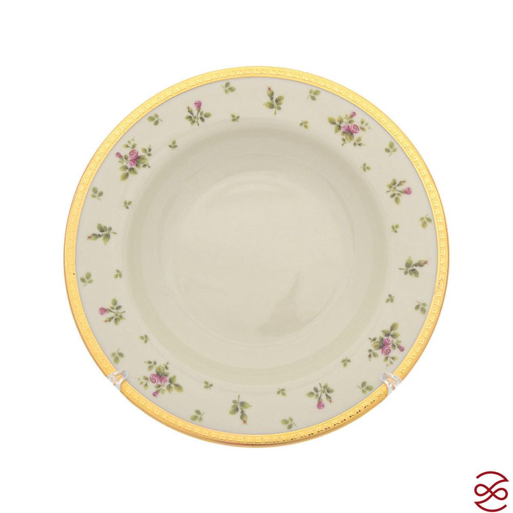 Набор глубоких тарелок 23 см Falkenporzellan Constanza cream - Primavera Gold