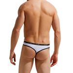 Мужские трусы тонги белые GAUVINE 1006