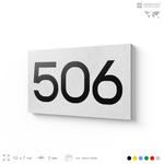 Номер на дверь 506, табличка на дверь для офиса, квартиры, кабинета, аудитории, склада, белая 120х70 мм, Айдентика Технолоджи