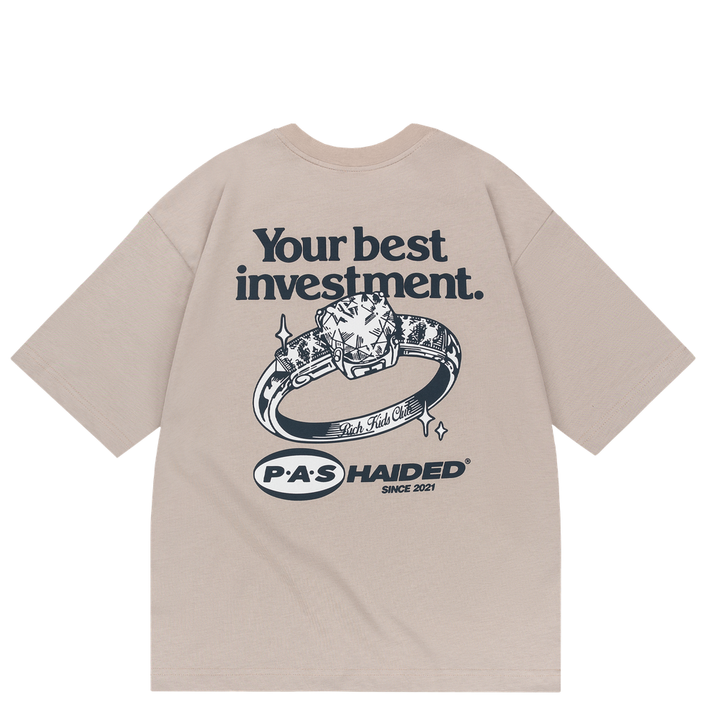 Футболка HAIDED INVESTMENT Grey Beige