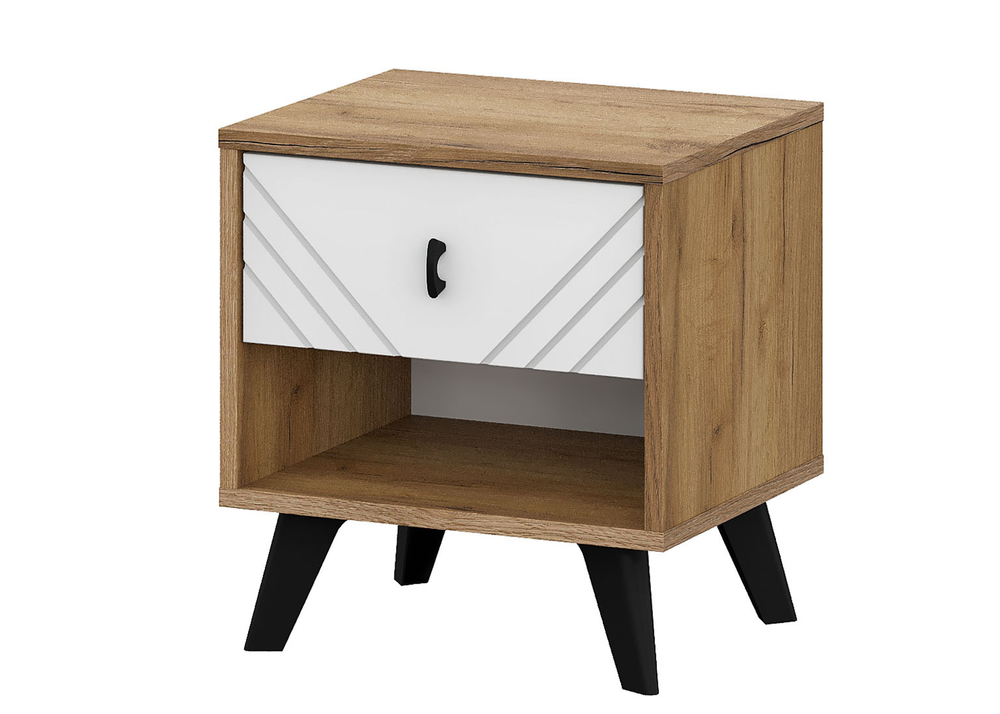 Тумба прикроватная «Байкал» Белая 40 см