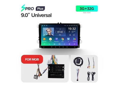 Магнитола Teyes SPRO Plus 3-32 9.0" VAG универсальная для MQB