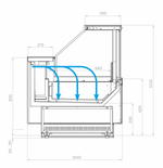 Гастрономическая витрина Carboma BAVARIA 4 GC110 SL 1,5-1 (версия 2.0) (без боковин)