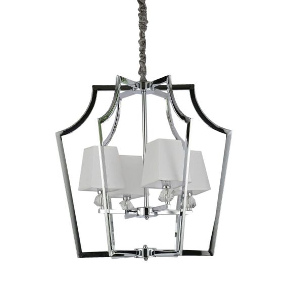 Подвесная люстра Lumina Deco Montero LDP 1249-4 CHR+WT