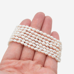 Жемчуг культивированный овальный, белый, 5*3,5мм