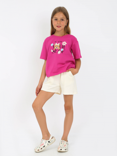 Костюм "Шейн-4" с шелкографией, малиновый, р.116, (Ивашка)