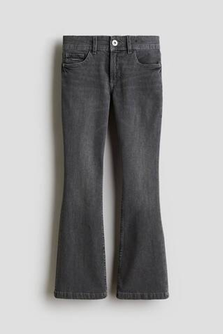 H&M Джинсы Flared Leg с заниженной талией, темно-серый
