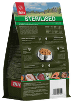 Сухой корм для кошек Blitz Holistic Cat Duck & Rabbit Sterilised Cat низкозерновой корм для стерилизованных кошек,утка и кролик, 1,5 кг