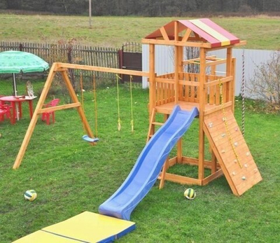 Детская деревянная площадка  для дачи «Мадрид 28»
