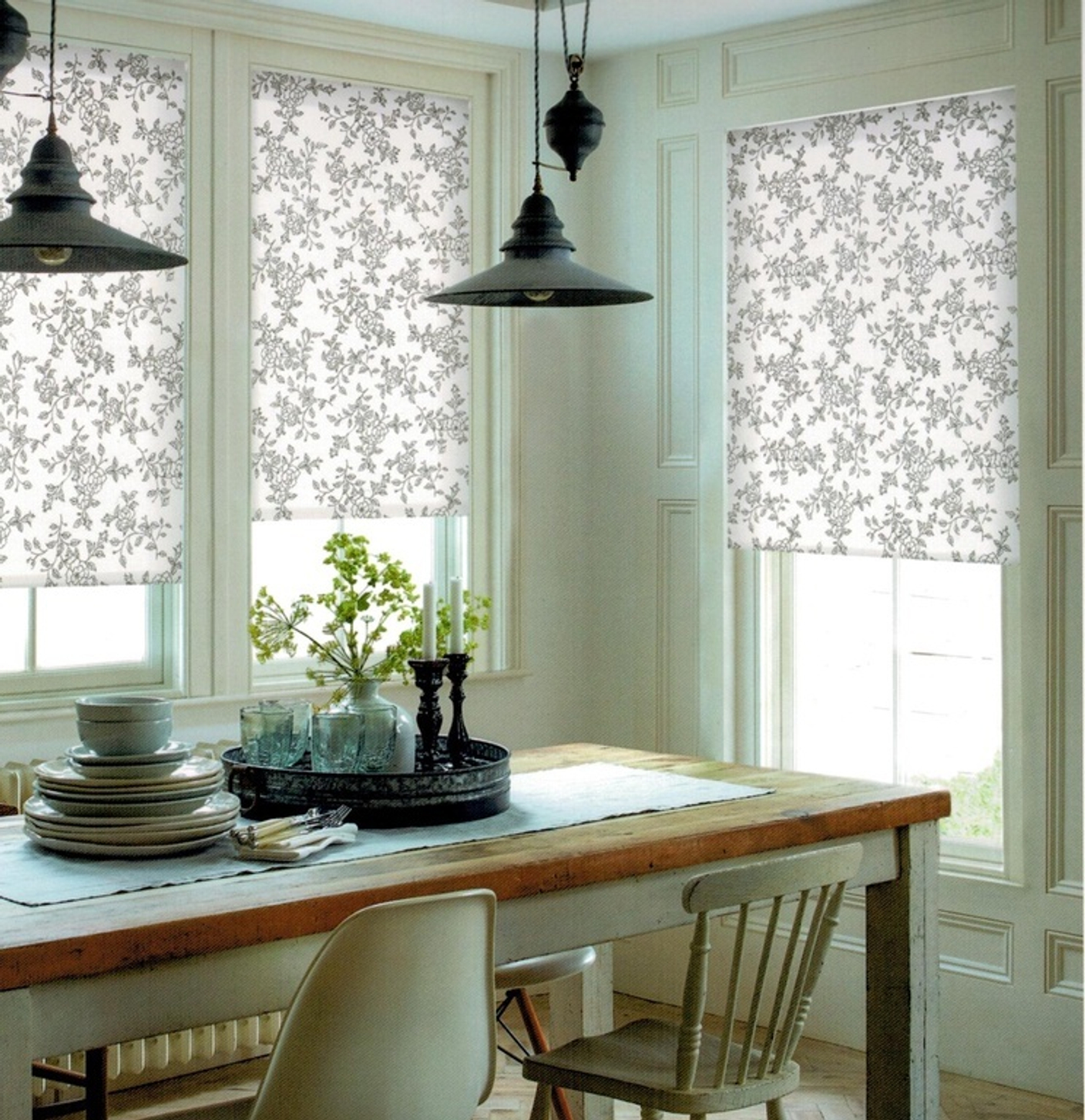 Рулонная штора "Китайская роза"