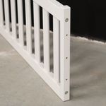 Бортик для кровати односпальной 90х200 Буфалина от падения из массива сосны, белый