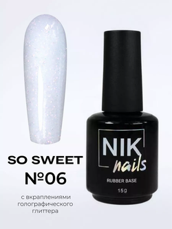 Камуфлирующая база Nik Nails So Sweet Rubber Base № 06 15 g