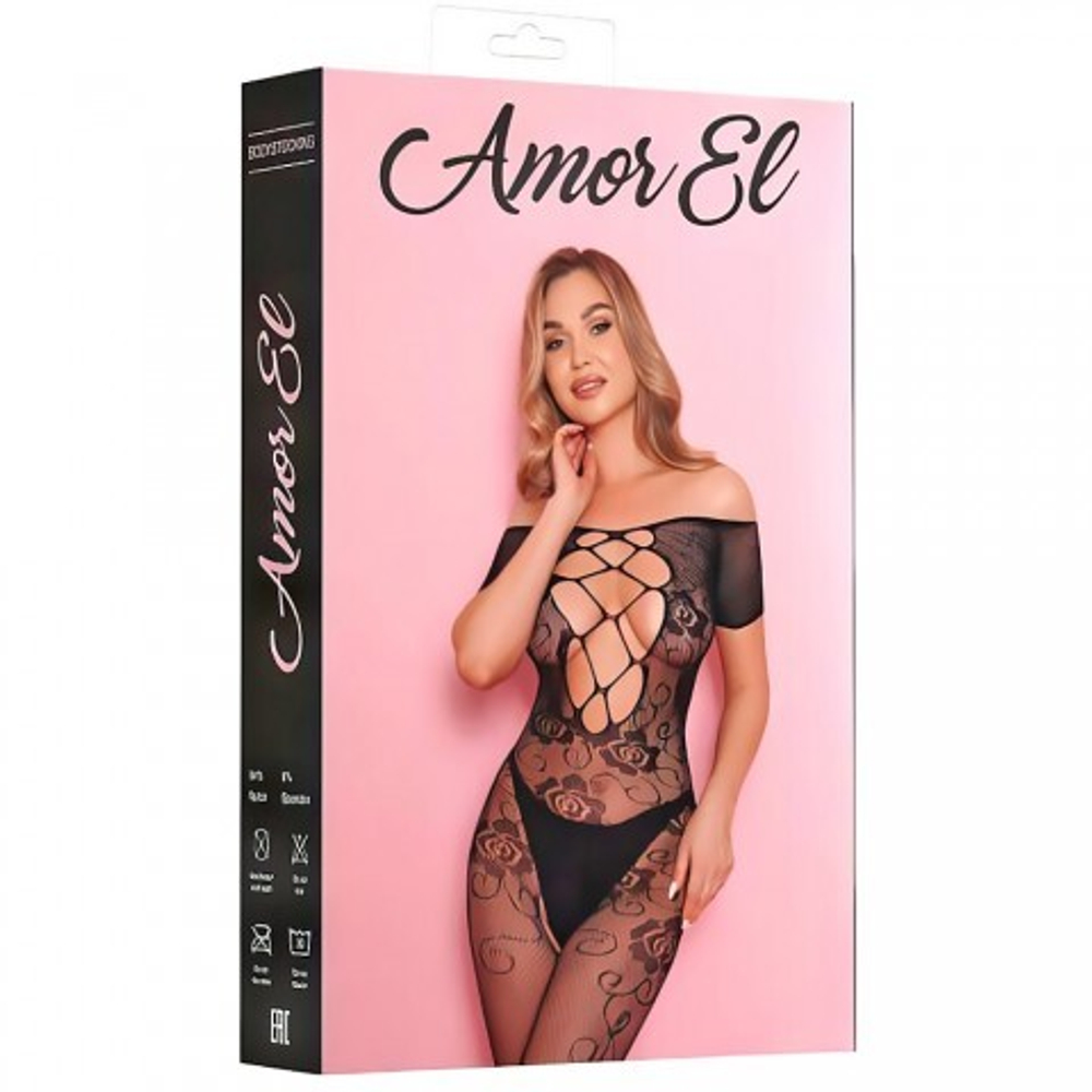 Боди-комбинезон с доступом Amor El Cristina, ажурное кружево, S-L