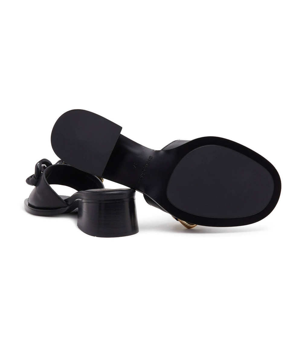 Шлепанцы кожаные monyca See By Chlo\u00e9 - черный(SB42012A 19098)