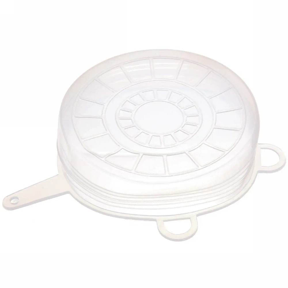 Крышка полиэтиленовая в наборе 6шт (20см.15см,13,5см,10см,8см,6см) прозрачная