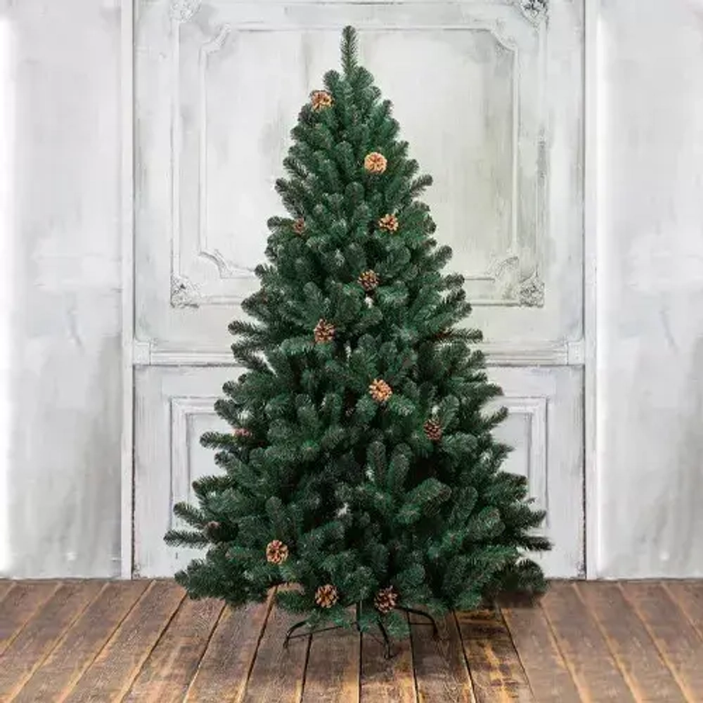 Искусственная елка Лапландия с шишками 300 см., мягкая хвоя, ЕлкиТорг (12300)