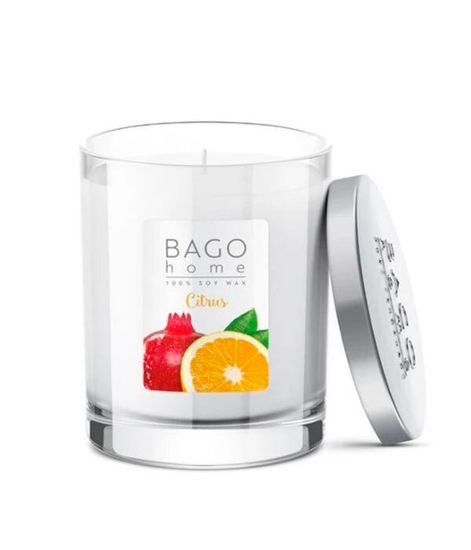 Цитрус, ароматическая свеча, Bago home