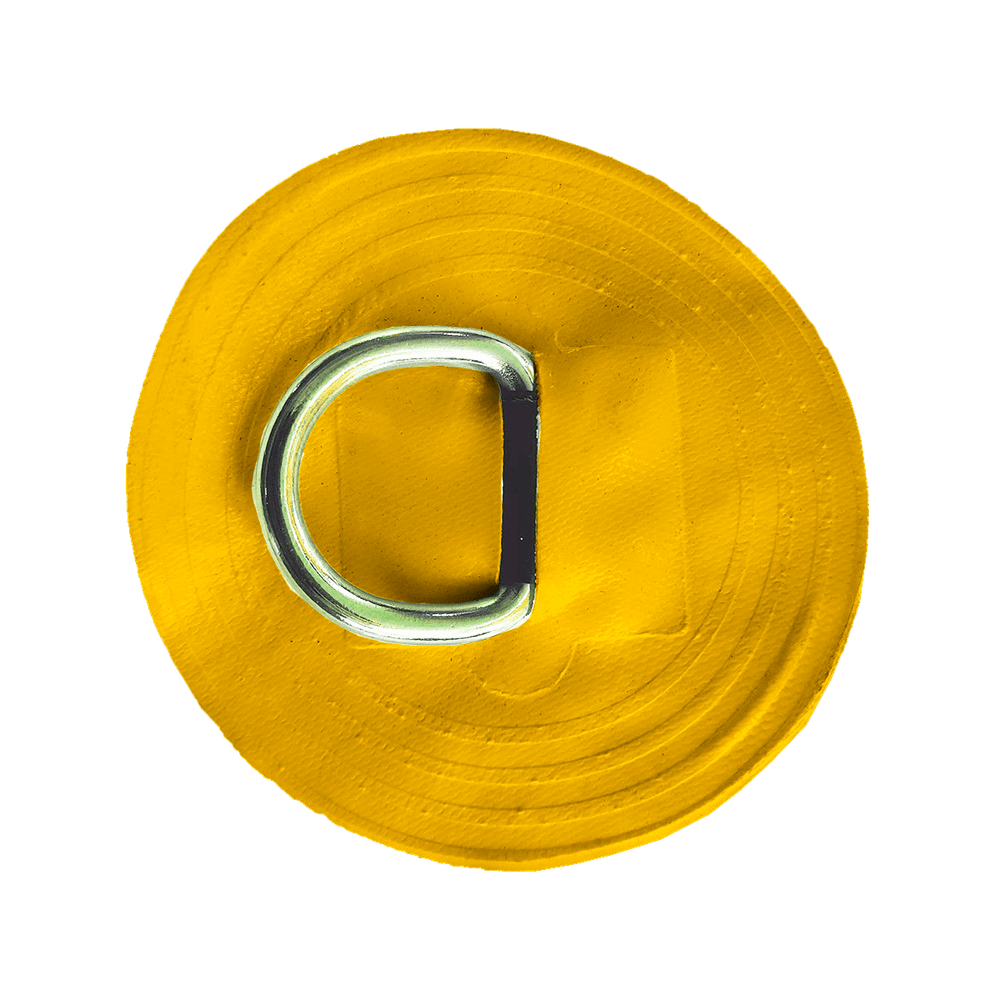 Крепление для батута, круглое, жёлтого цвета, 0,25*0,25*0,03 м